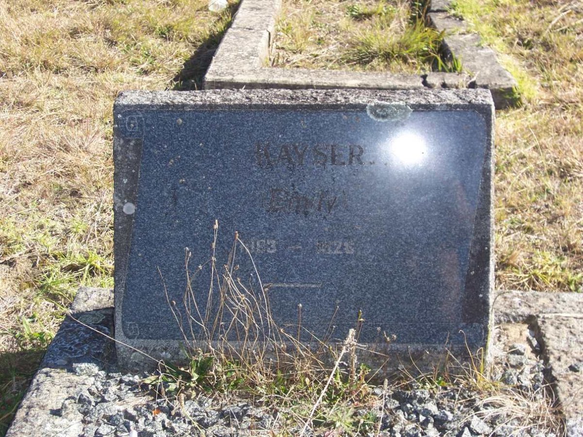 KAYSER Emily 1883-1926