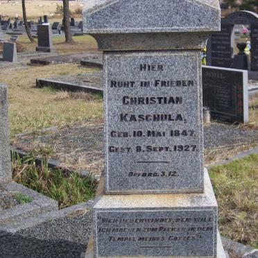 KASCHULA Christian 1847-1927
