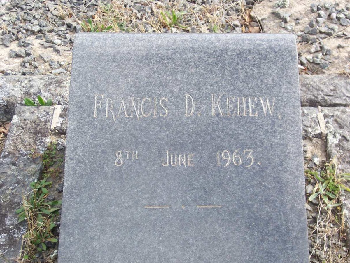 KEHEW Francis D. -1963