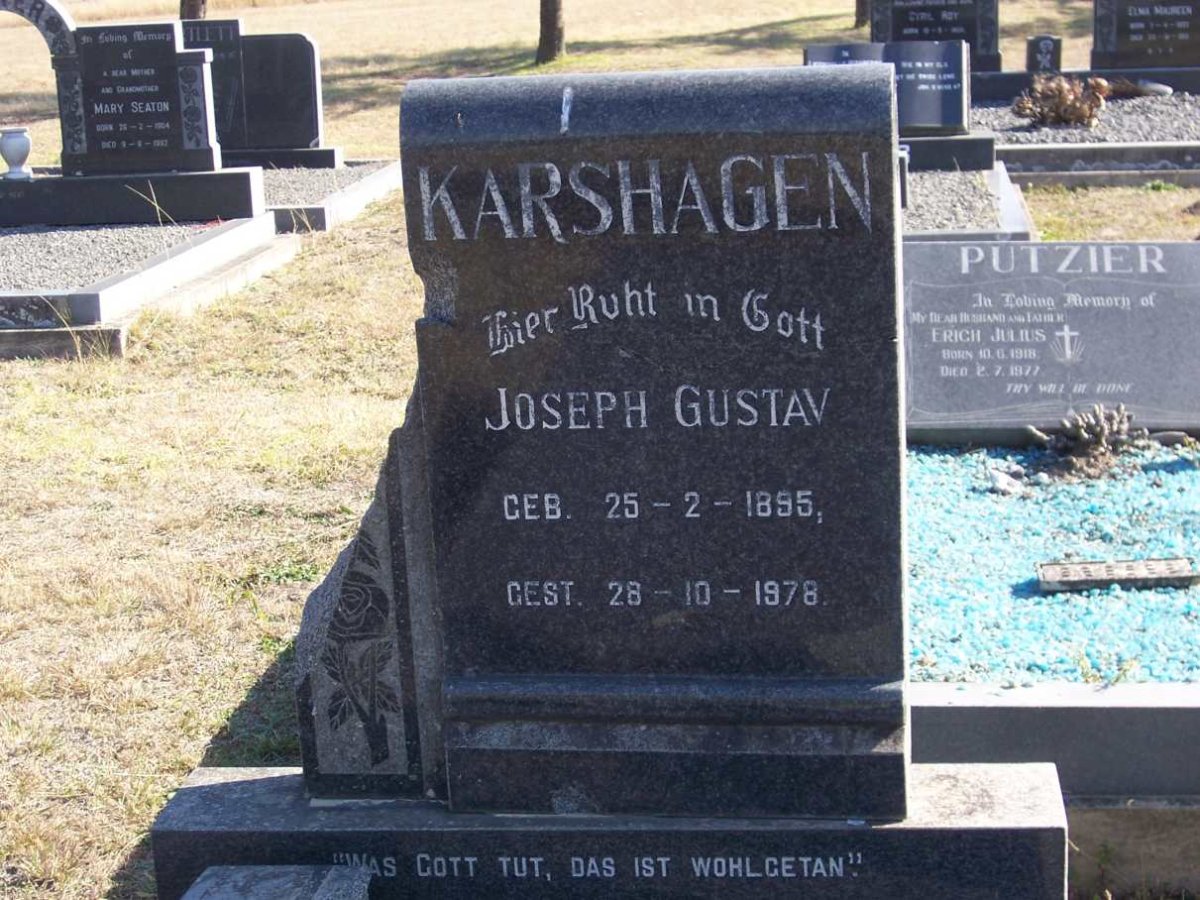 KARSHAGEN Joseph Gustav 1895-1978