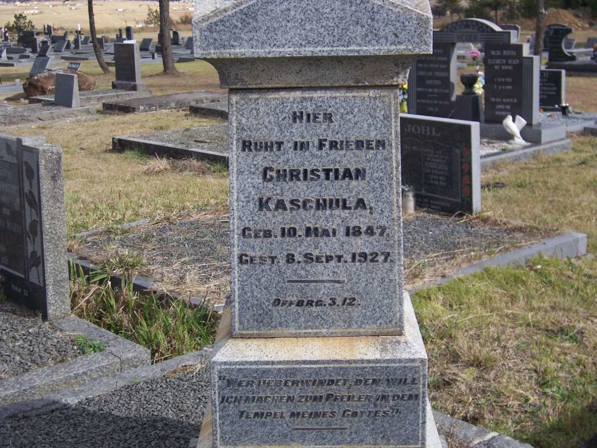 KASCHULA Christian 1847-1927