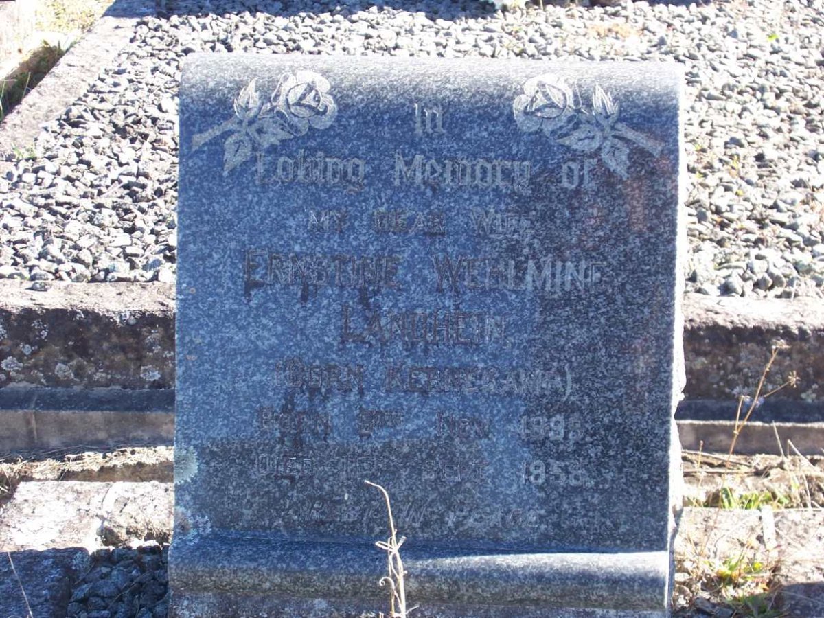 LANGHEIN Ernstine Wehlmine neeKERNEKAMP 1899-1958