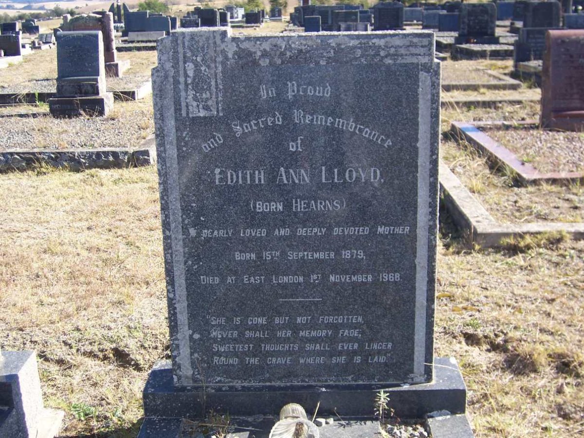 LLOYD Edith Ann nee HEARNS 1879-1968