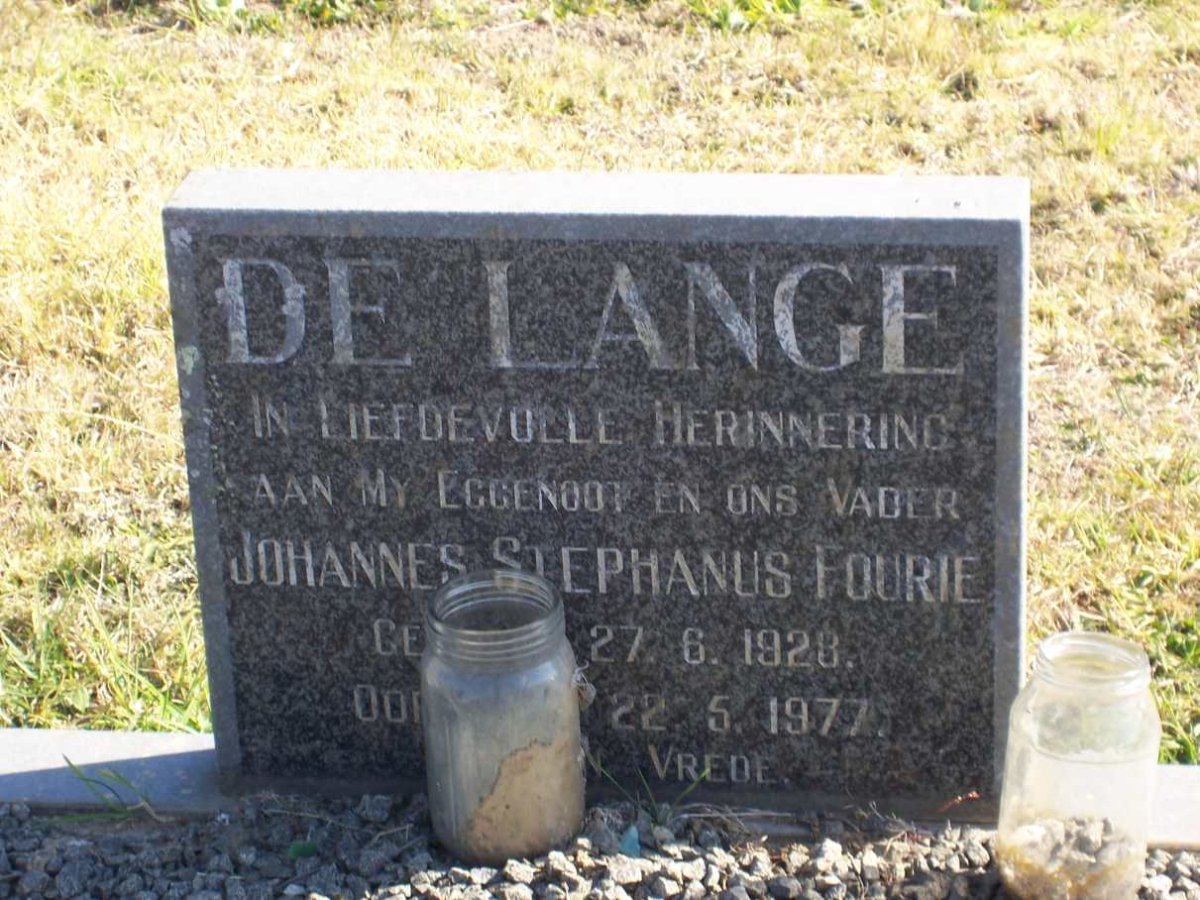 LANGE Johannes Stephanus Fourie, DE 1928-1977