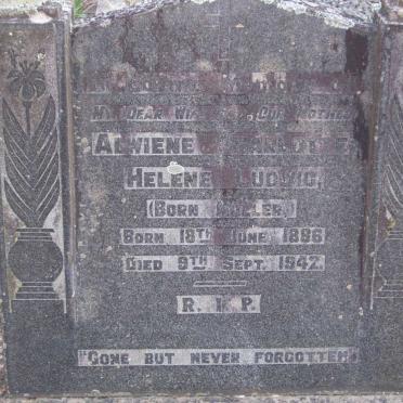 LUDWIG Alwiene Charlotte Helene nee MULLER 1886-1942