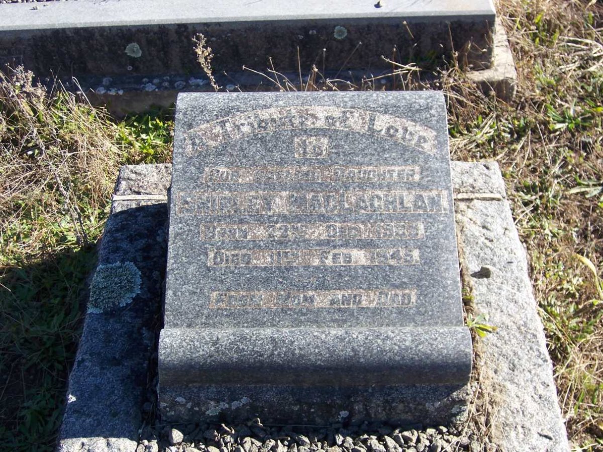 MACLACHLAN Shirley 1935-1945