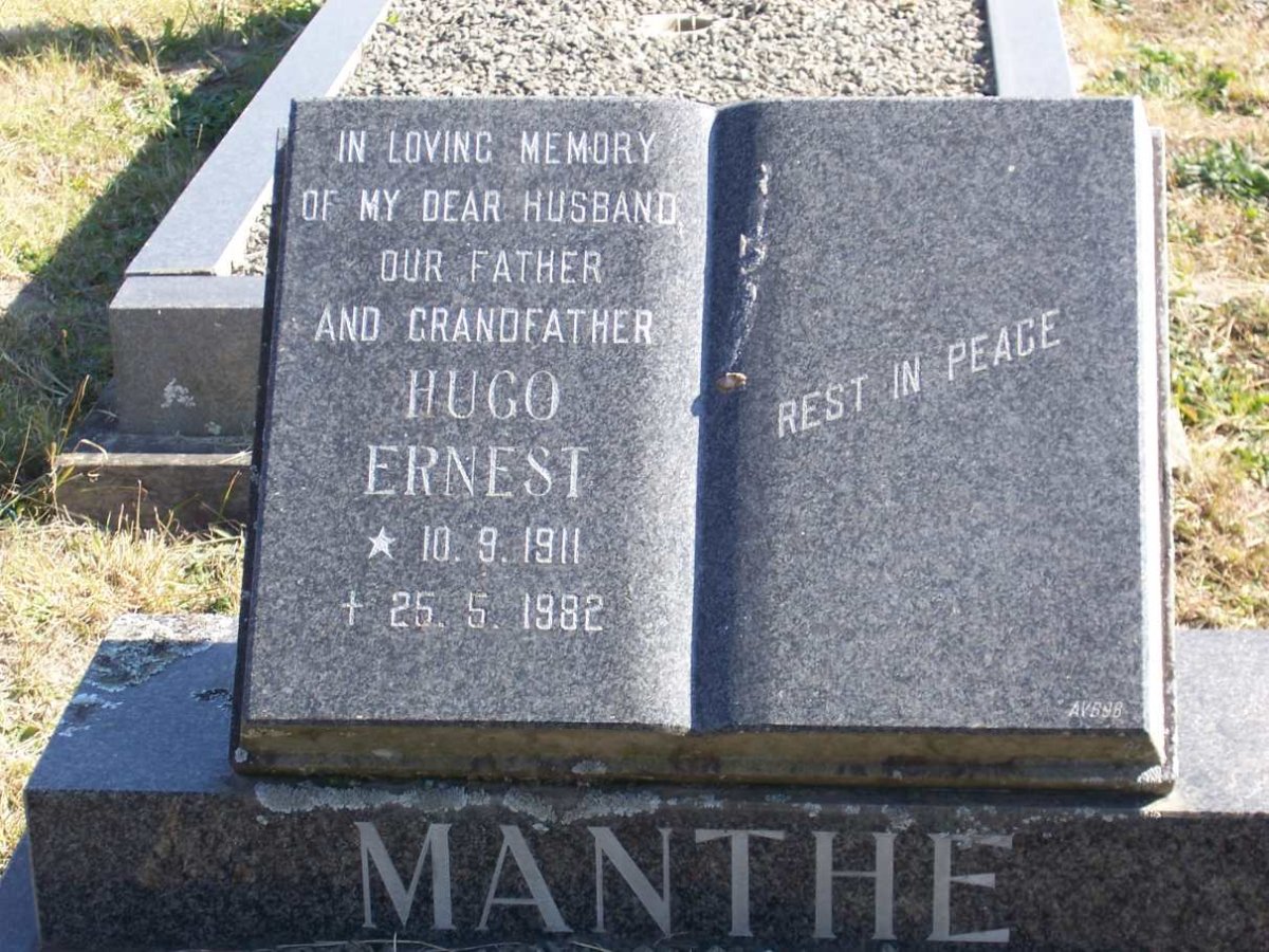 MANTHE Hugo Ernest 1911-1982