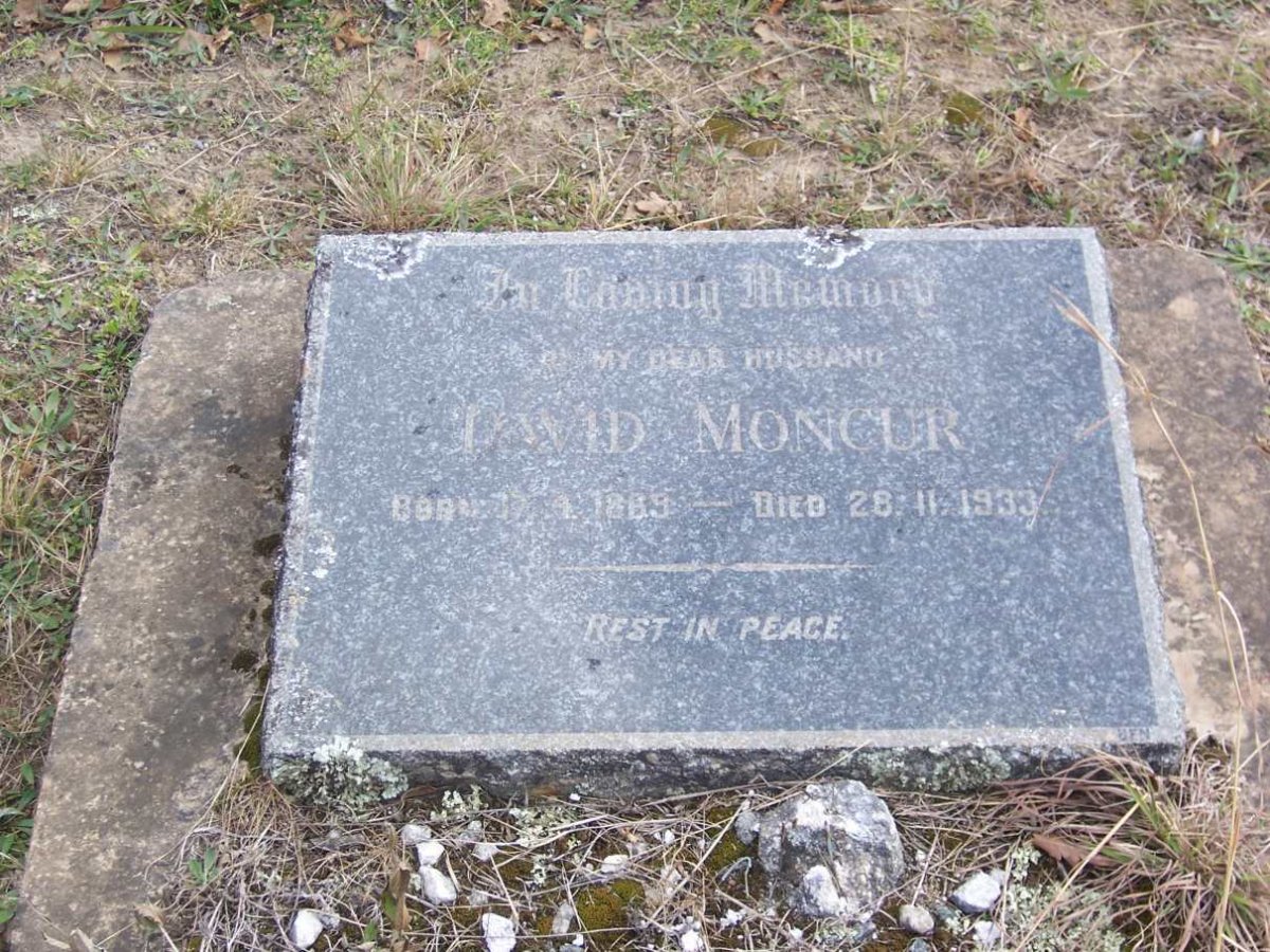 MONCUR David 1869-1933