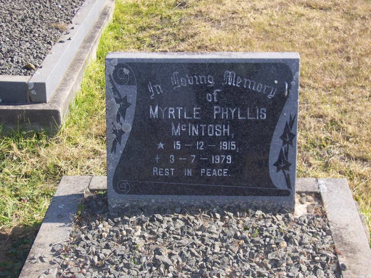 McINTOSH Myrtle Phyllis 1915-1979
