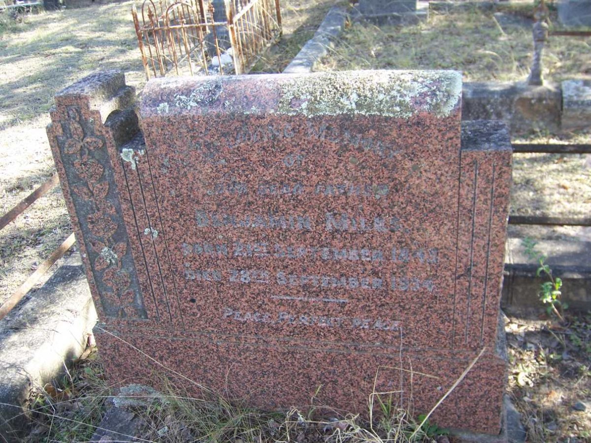 MILES Benjamin 1849-1934