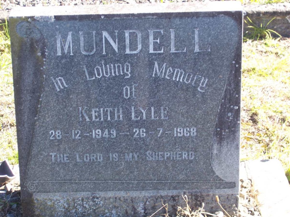 MUNDELL Keith Lyle 1949-1968