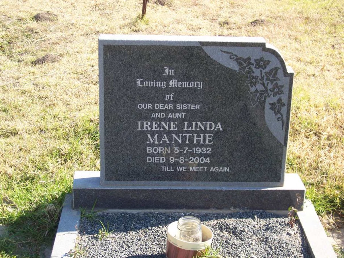 MANTHE Irene Linda 1932-2004