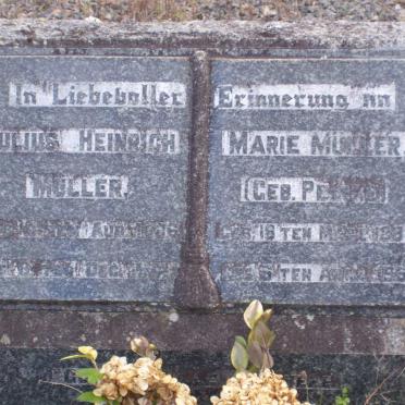 MULLER Julius Heinrich 1886-1941 &amp; Marie PEINKE 1887-1965