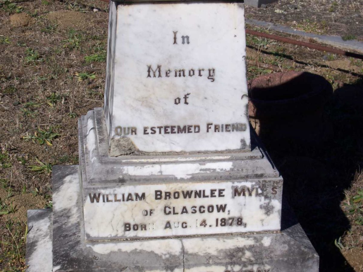 MYLES William Brownlee1878-