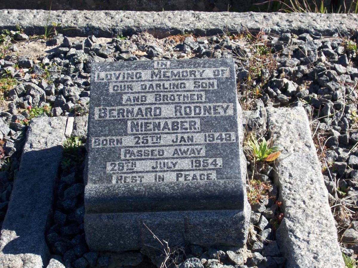 NIENABER Bernard Rodney 1948-1954
