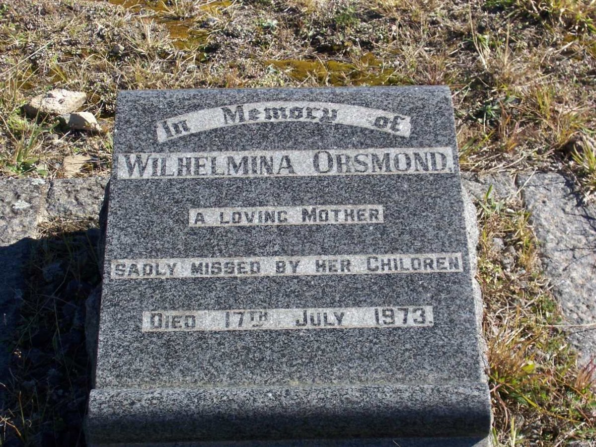 ORSMOND Wilhelmina -1973