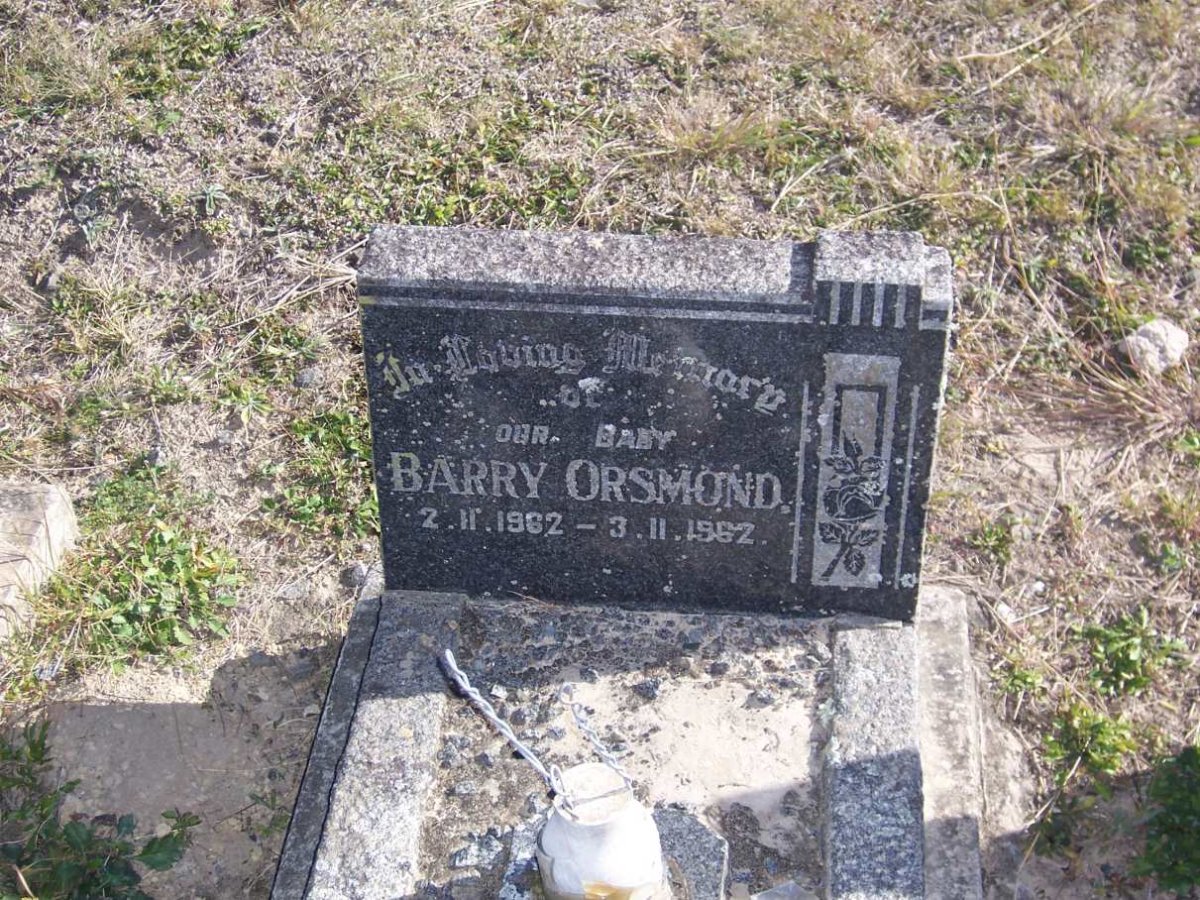 ORSMOND Barry 1962-1962