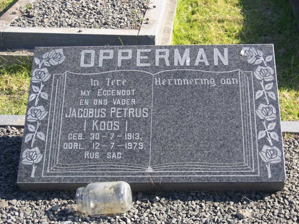 OPPERMAN Jacobus Petrus 1913-1979