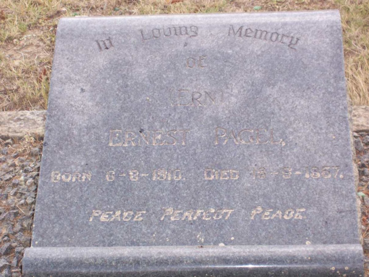 PAGEL Ernest 1910-1957