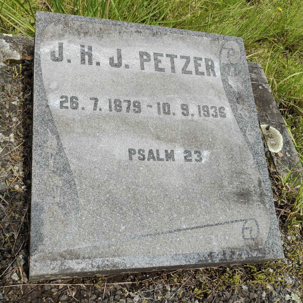 PETZER J.H.J. 1879-1936