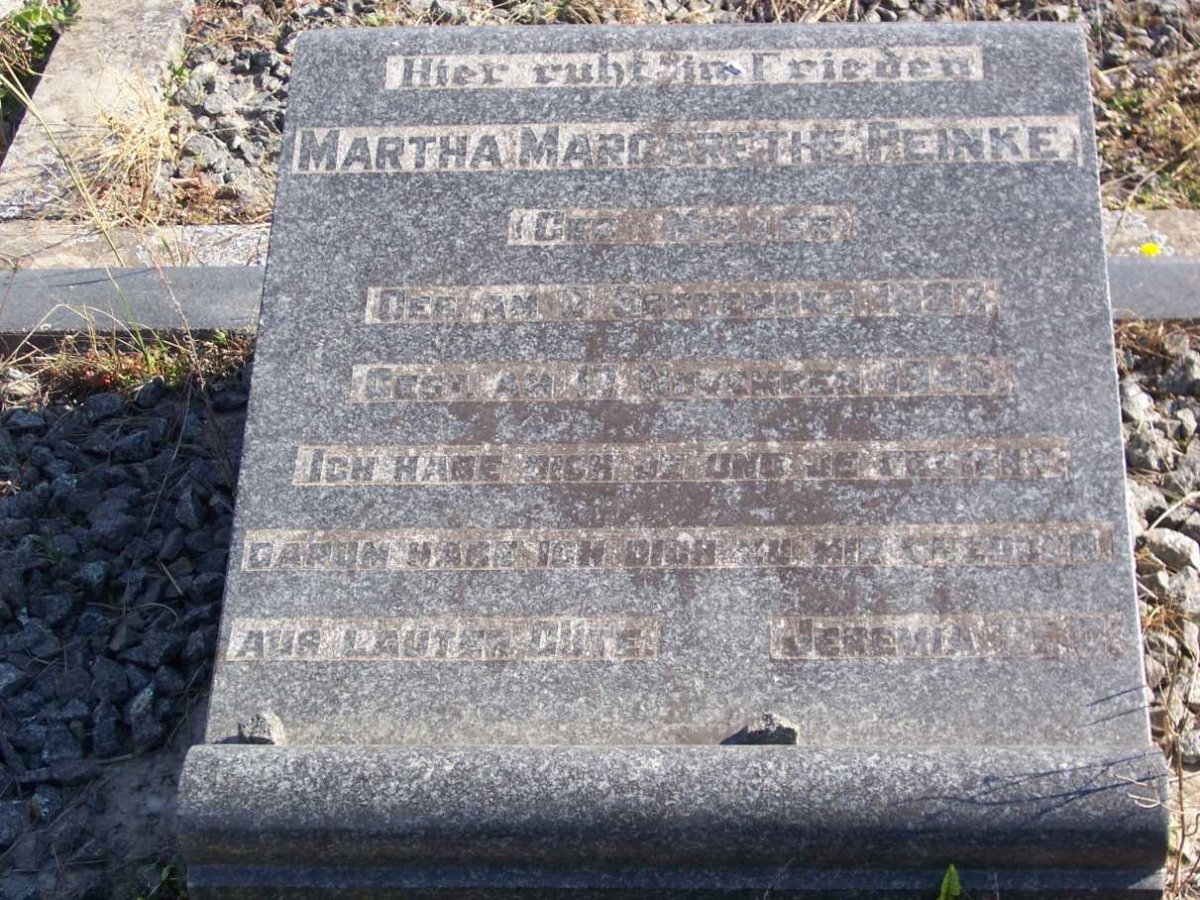 PEINKE Martha Margaretha nee MULLER 1882-1945