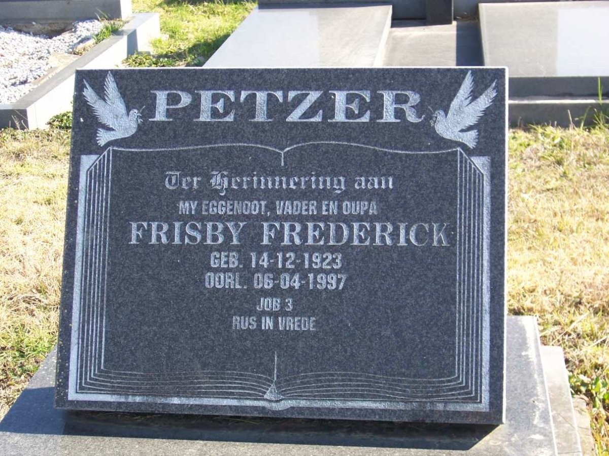 PETZER Frisby Frederick 1923-1997