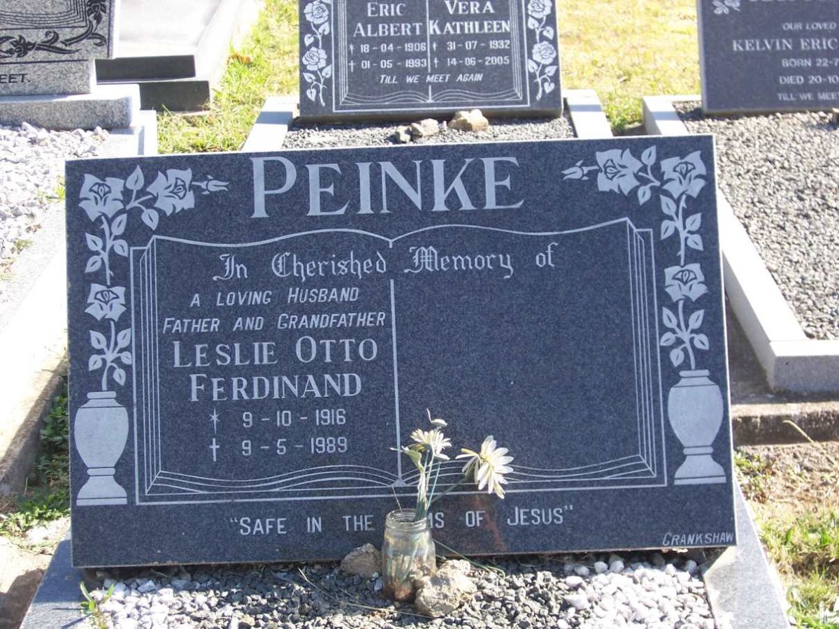 PEINKE Leslie Otto Ferdinand 1916-1989