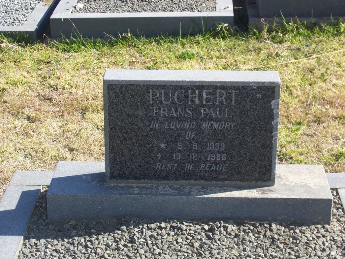 PUCHERT Frans Paul 1939-1986