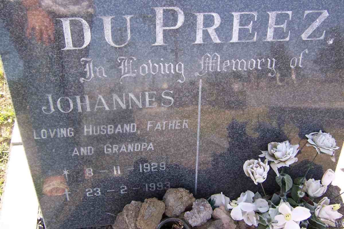 PREEZ Johannes, du 1929-1993