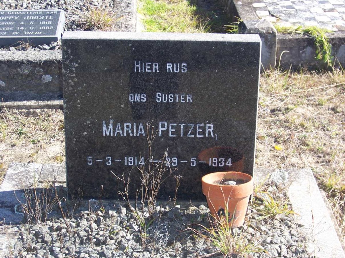 PETZER Maria 1914-1934