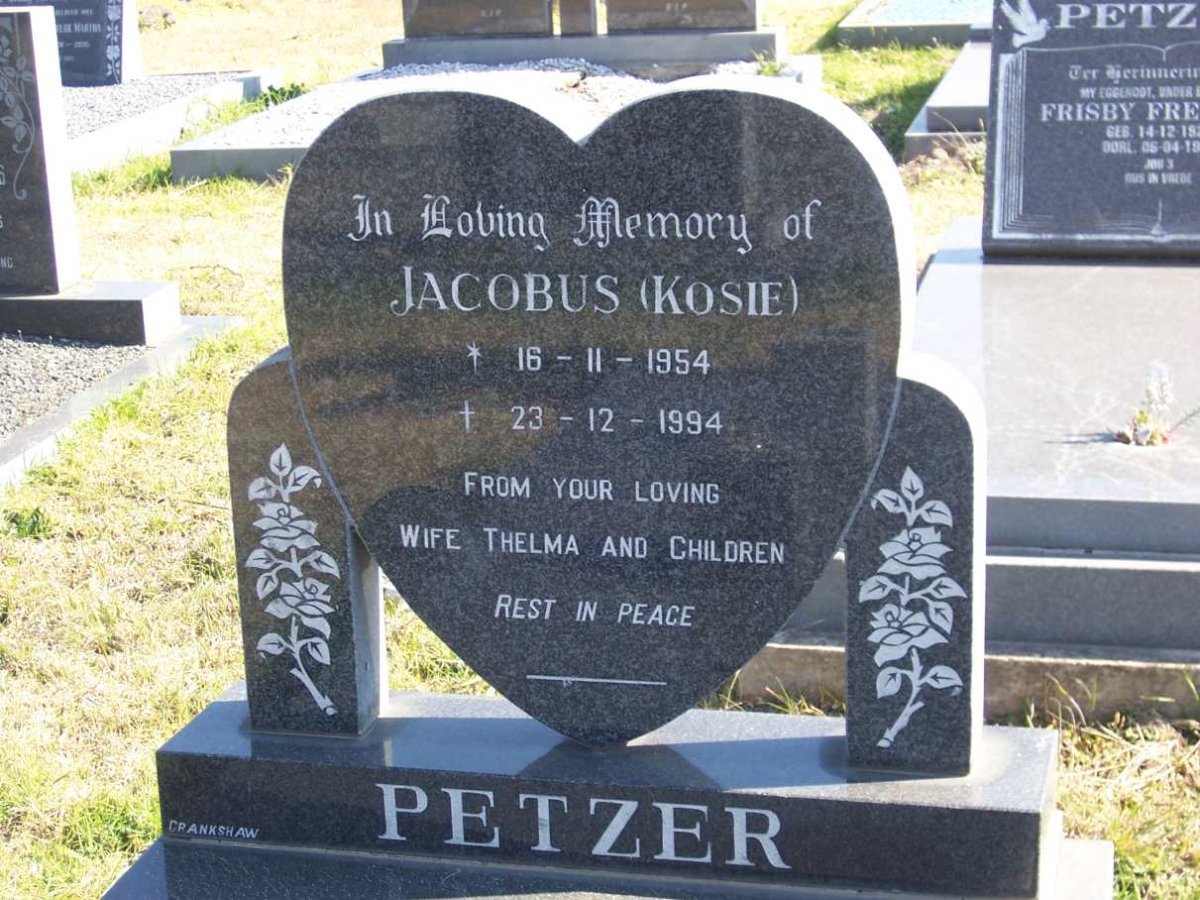 PETZER Jacobus 1954-1994
