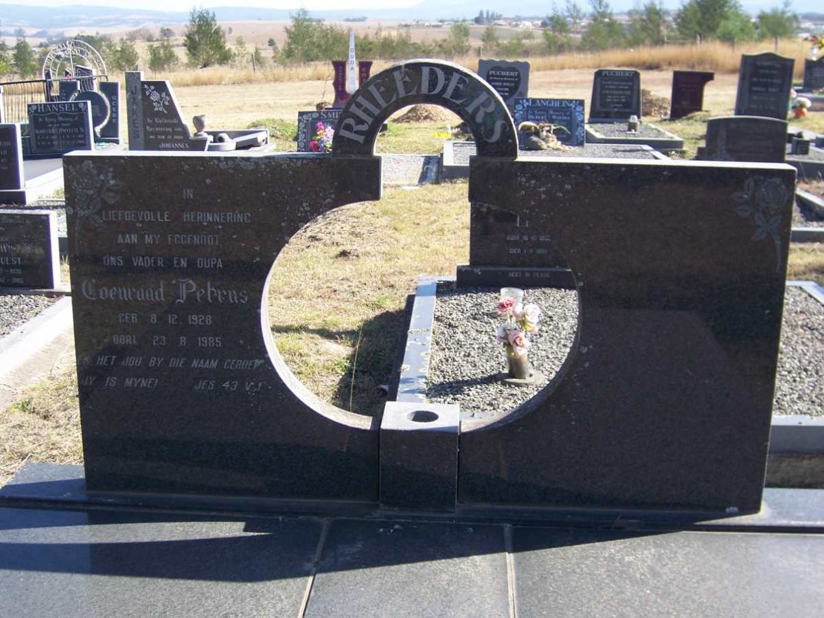 RHEEDERS Coenraad Petrus 1928-1985