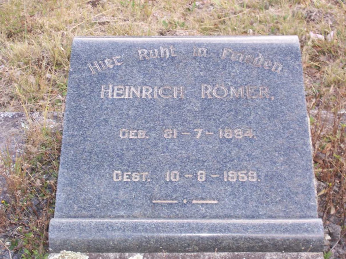 RÖMER Heinrich 1894-1959