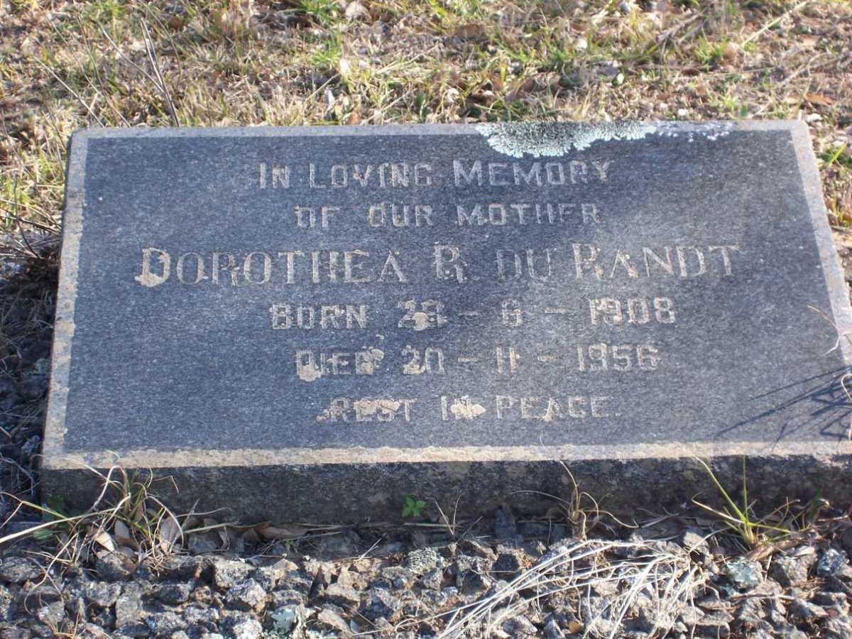 RANDT Dorothea R., du 1908-1956