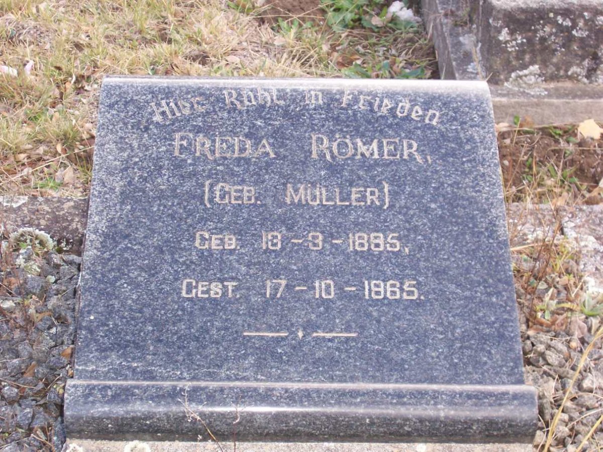 RÖMER Freda nee MULLER 1895-1965