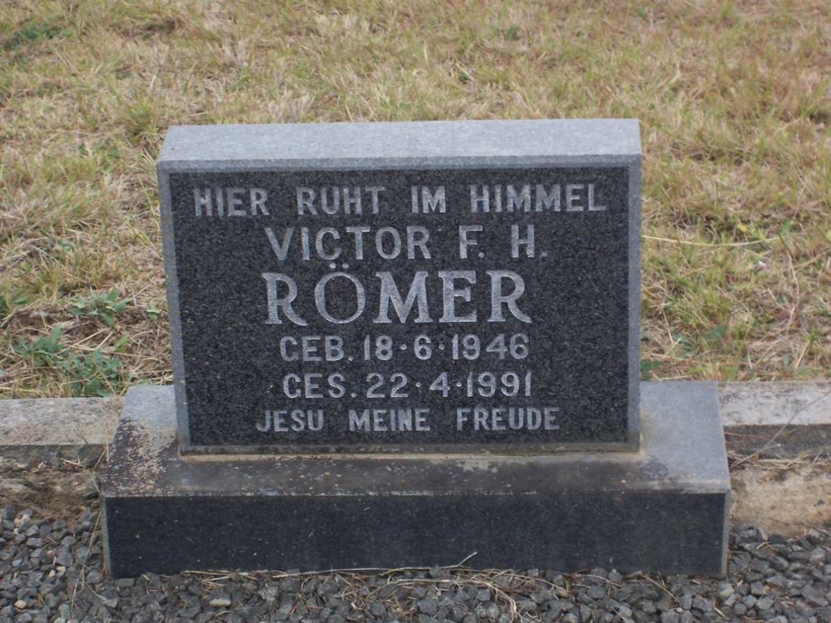 RÖMER Victor F.H. 1946-1991