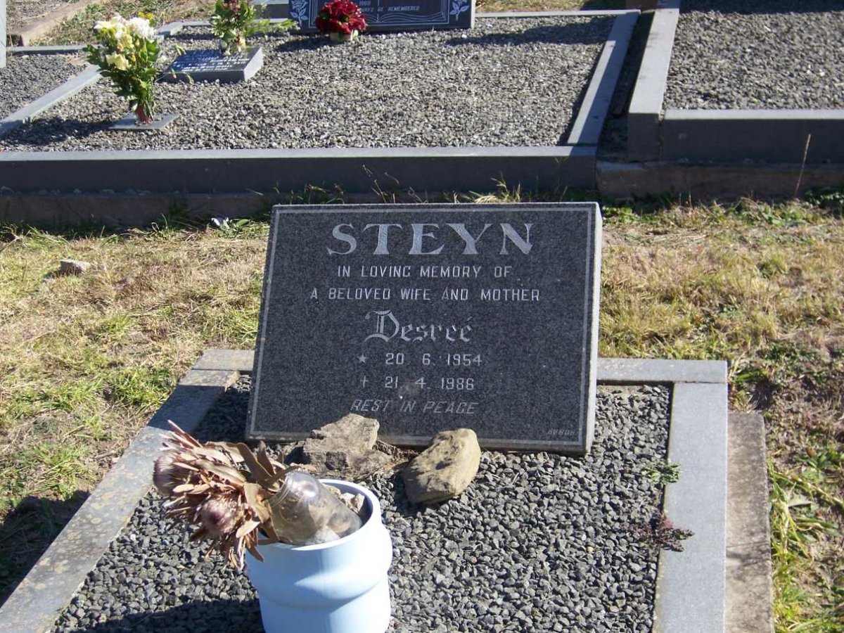 STEYN Desree 1954-1986