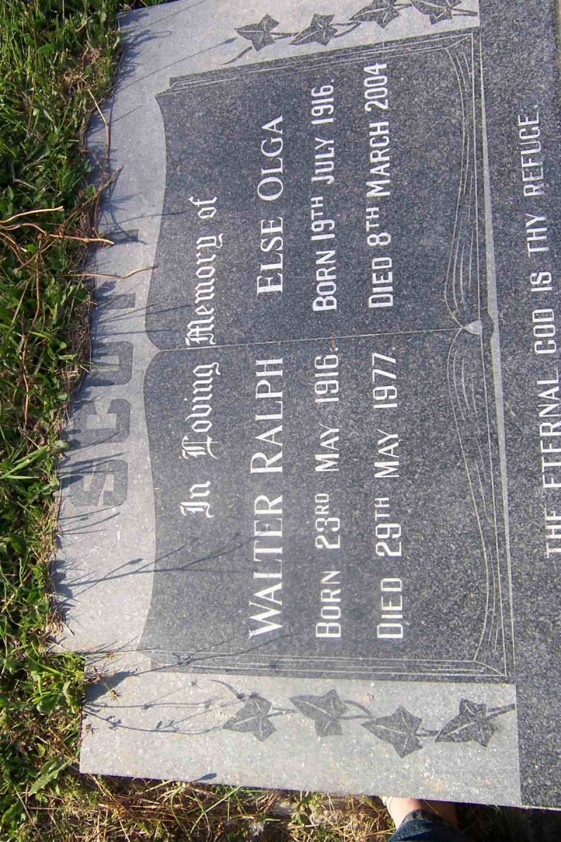 SCOTT Walter Ralph 1916-1977 &amp; Else Olga 1916-2004