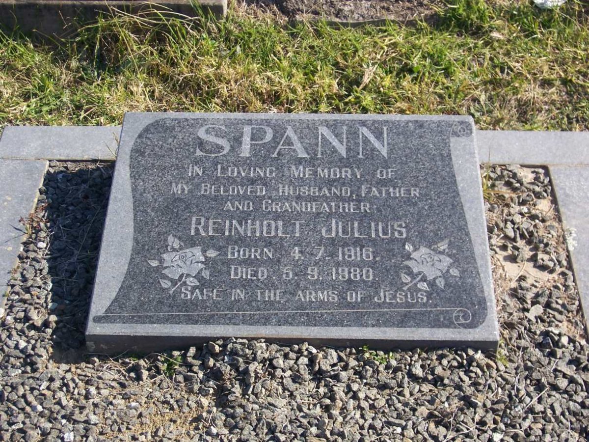 SPANN Reinholt Julius 1916-1980