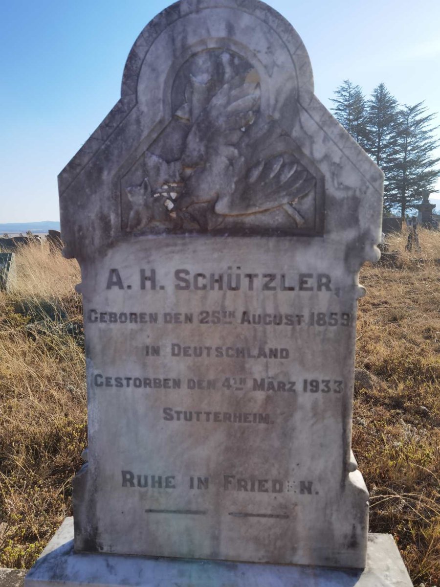 SCHUTZLER A.H. 1859-1933