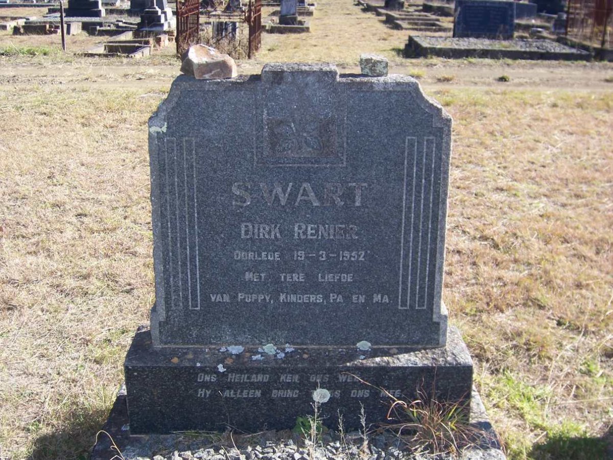 SWART Dirk Renier -1952