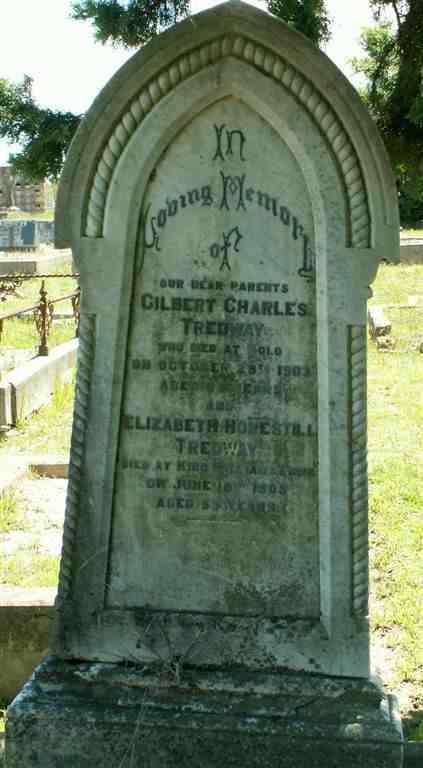 TREDWAY Gilbert Charles -1903 &amp; Elizabeth Hopestill  -1905