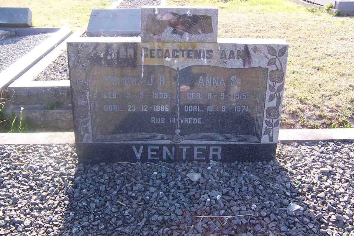 VENTER Petrus J.H. 1909-1986 &amp; Anna S. 1915-1971