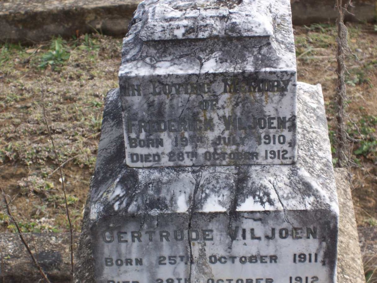 VILJOEN Frederick 1910-1912