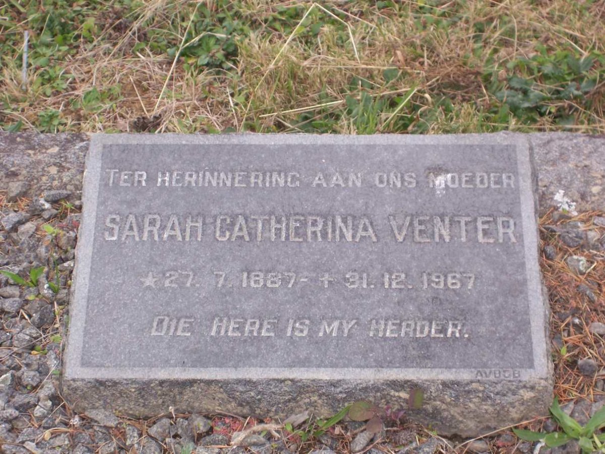 VENTER Sarah Catherina 1887-1967