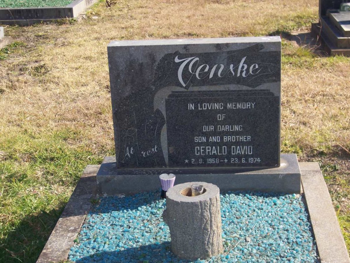 VENSKE Gerald David 1958-1974