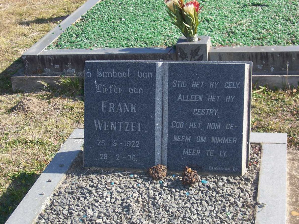 WENTZEL Frank 1922-1976