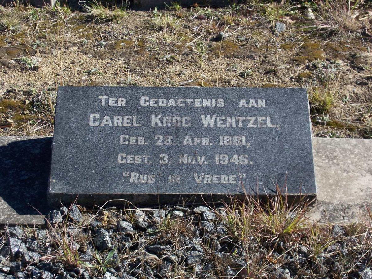 WENTZEL Carel Krog 1881-1946