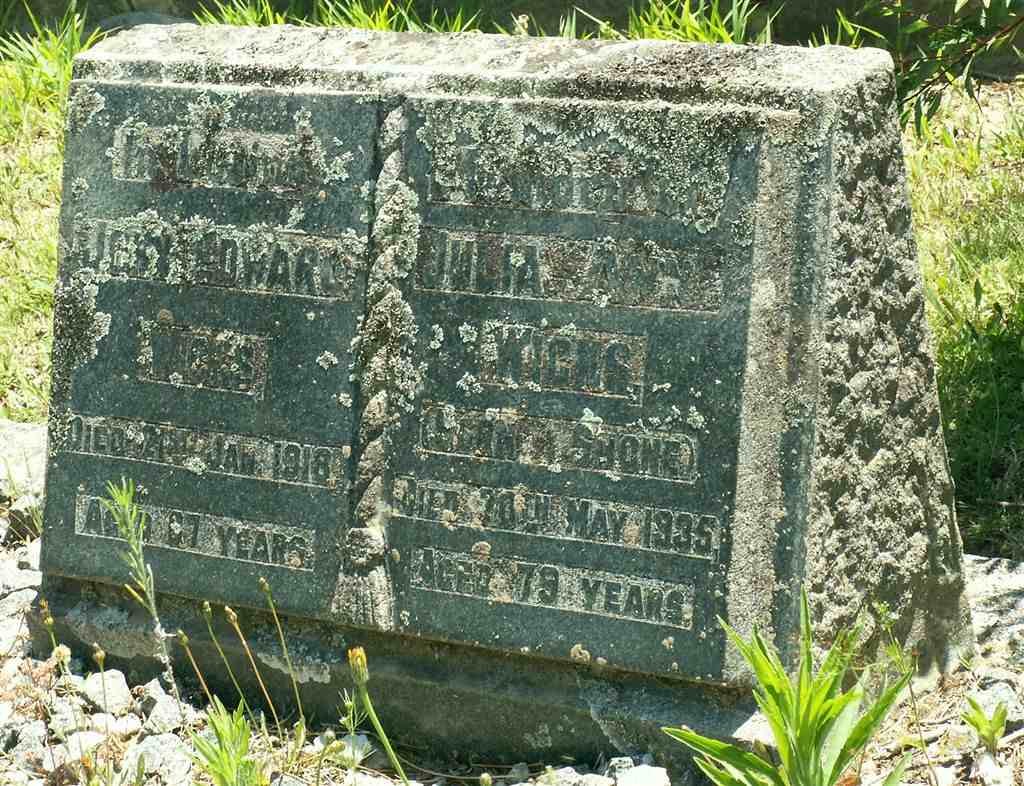 WICKS John Edward  -1918 &amp; Julia Ann  SHONE  -1935