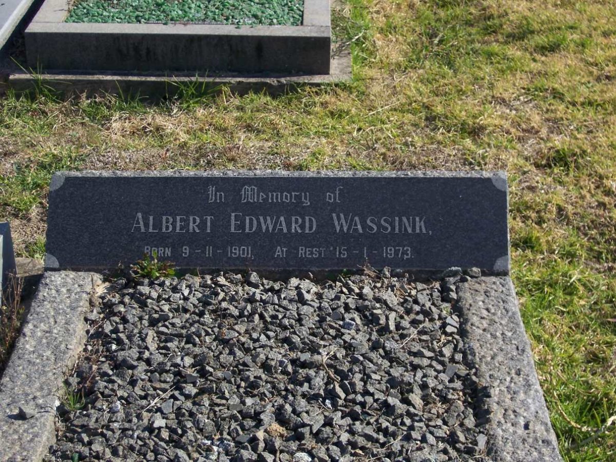 WASSINK Albert Edward 1901-1973